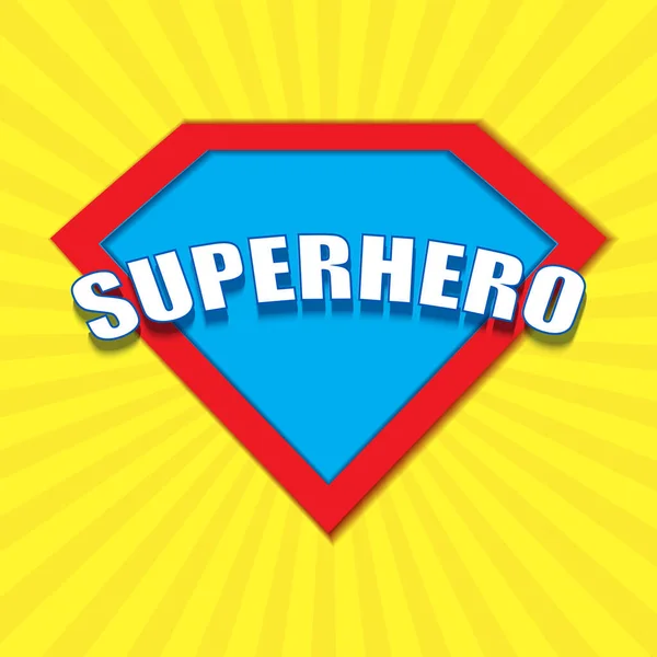 Логотип Супергероя Супергерой Символ Власти Векторная Иллюстрация — стоковый вектор
