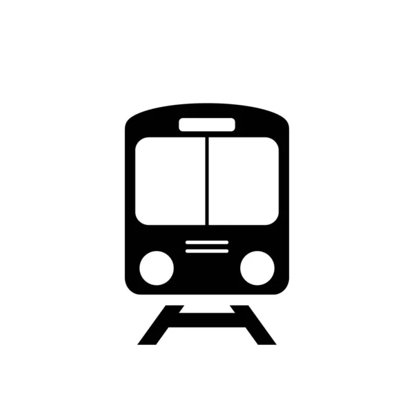 Train Icône Symbole Vecteur Sur Fond Blanc — Image vectorielle