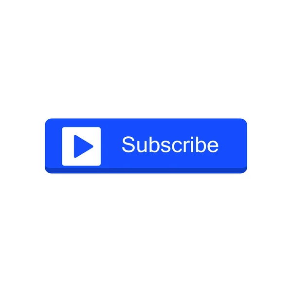 Vector Subscrever Vídeos Ícone Botão Canal Ilustração —  Vetores de Stock