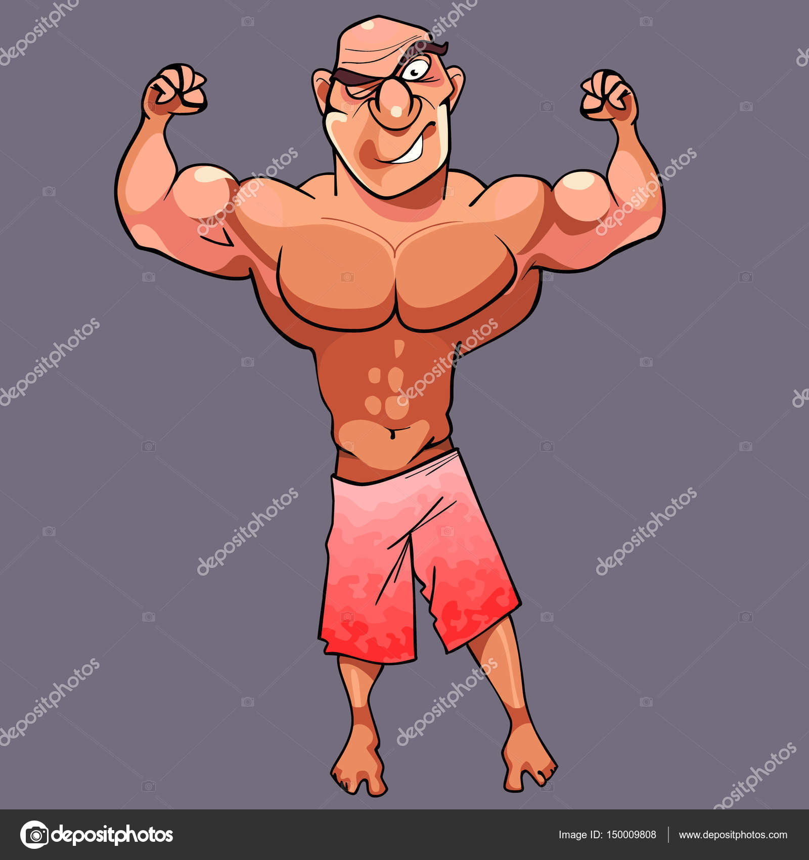 Cartoon funny athletic male bodybuilder is posing Stock Vector Image by ©Westamult #150009808 Cartoon funny athletic male bodybuilder is posing Stock Vector Image by ©Westamult #150009808