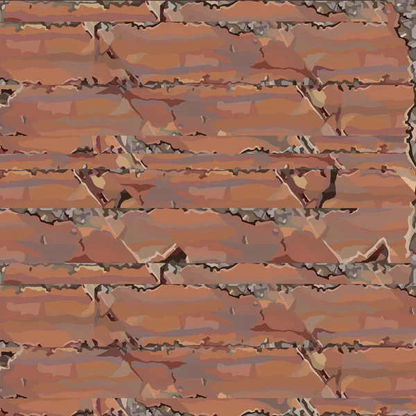 Pared pintada de roca marrón rojiza — Archivo Imágenes Vectoriales