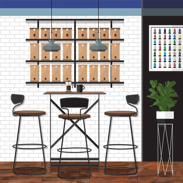 Καλύτερος σχεδιασμός καφενείο — Διανυσματικό Αρχείο