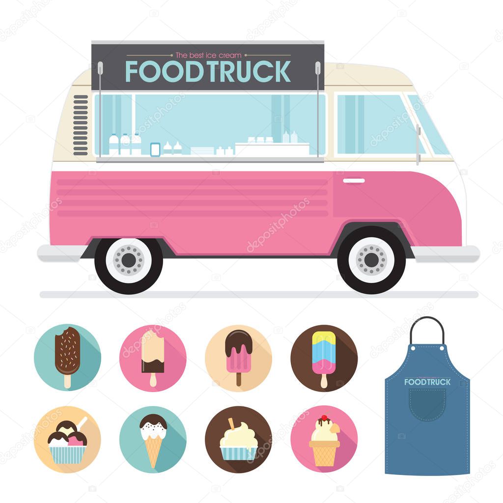 Food truck ice cream