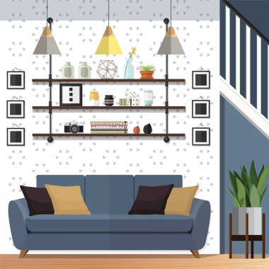 Şık salon dekorasyon tasarımları