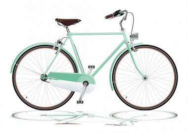 Yeşil Bisiklet vektör