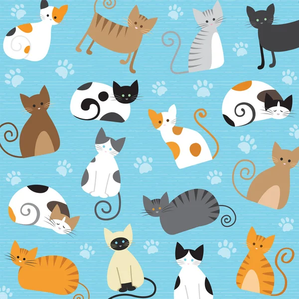 Meaw Pattern Vector — Stock Vector