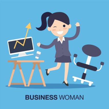iş kadını vektör