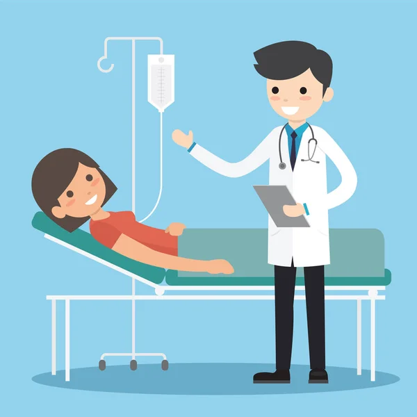 Médecin et patient — Image vectorielle