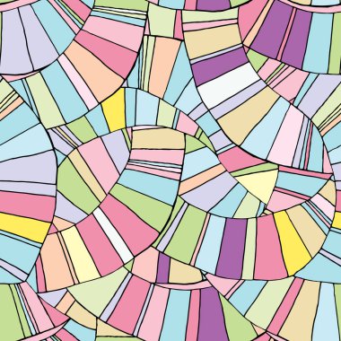 Soyut şeritli geometrik desen. Çapraz ark ile sorunsuz vektör arka plan