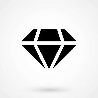 elmas simge vektör düz