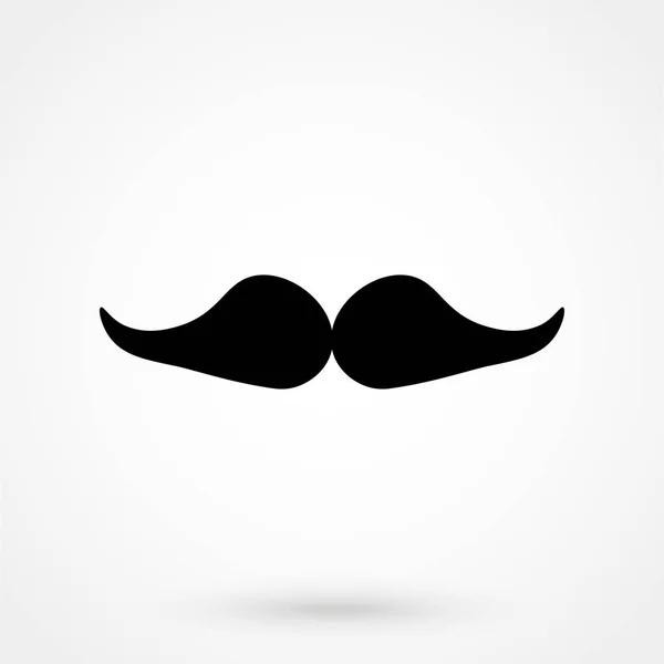 Moustaches icône vectorielle plat — Image vectorielle