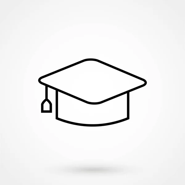 Tapa de graduación vector plano — Vector de stock