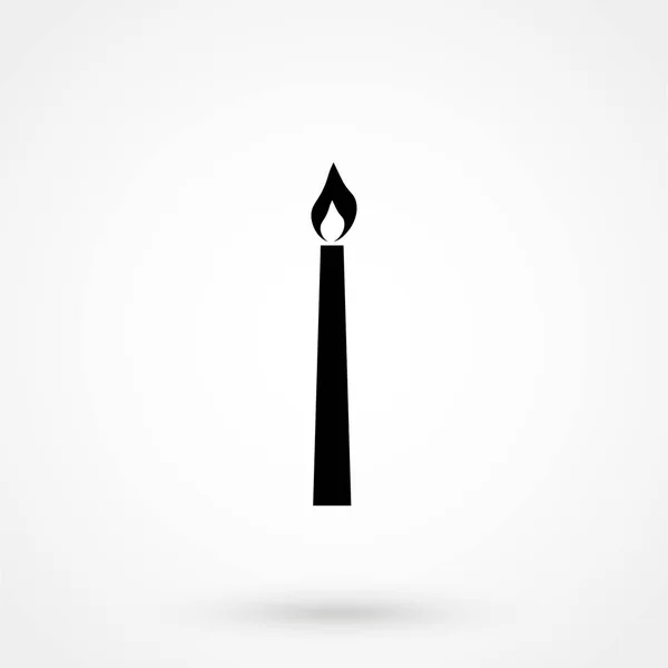 Candle Icon vector flat — Stock Vector