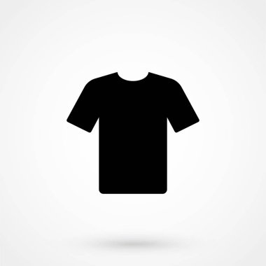 t-shirt simgesi beyaz bir arka plan üzerinde basit bir stil