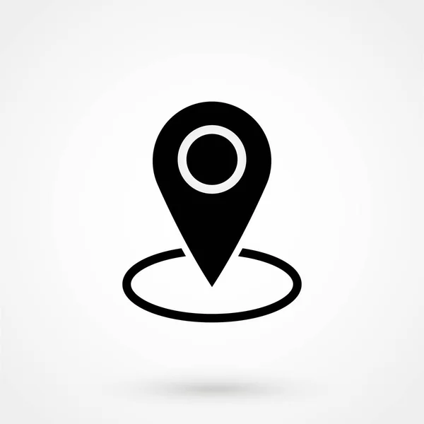 Icona GPS in stile semplice su sfondo bianco — Vettoriale Stock