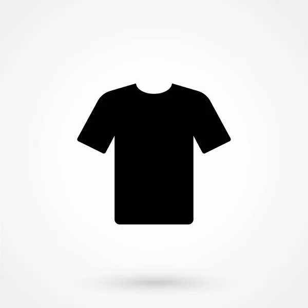 Ikona Koszulka prosty styl na białym tle — Wektor stockowy