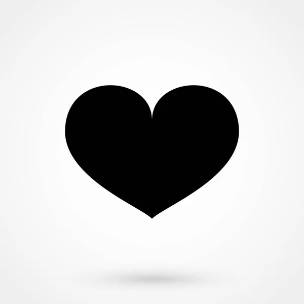 Heart Icon Vector uno stile semplice su sfondo bianco — Vettoriale Stock