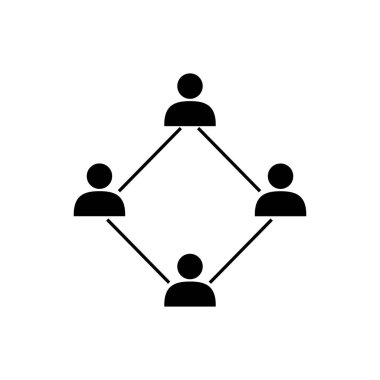 Beyaz bir arka plan üzerinde yapısı simgesi basit tasarım. Vektör çizim