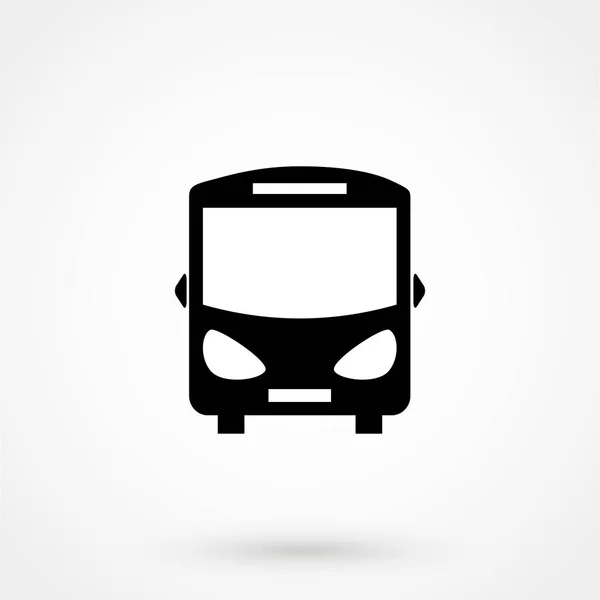 Busz vector icon egyszerű design-fehér alapon. Vektoros illusztráció — Stock Vector