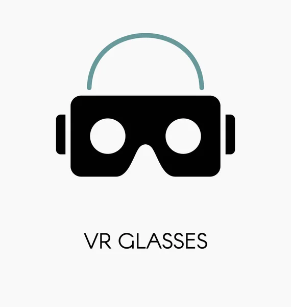 Lunettes VR / casque pour illustration vectorielle smartphone — Image vectorielle