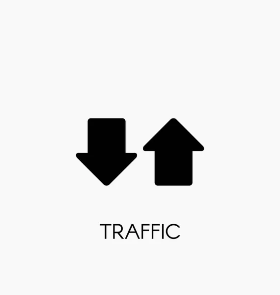 Internet verkeer pictogram vectorillustratie — Stockvector