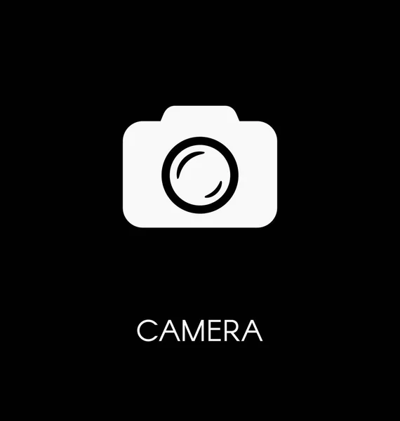 Kamera / photocamera ikon egyszerű lapos vektoros illusztráció — Stock Vector