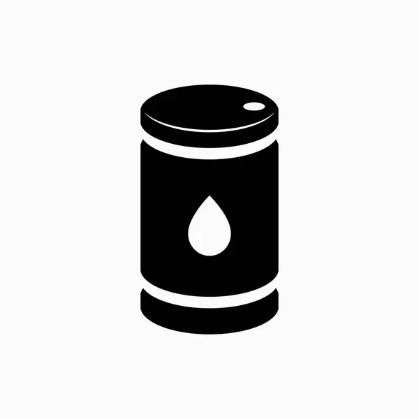 Illustrazione vettoriale dell'icona del barile di petrolio per le previsioni del prezzo del petrolio — Vettoriale Stock