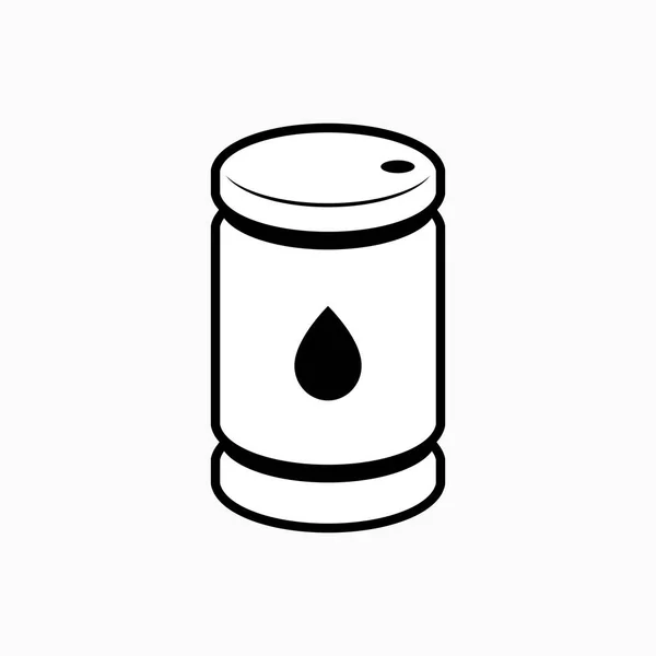 Illustrazione vettoriale dell'icona del barile di petrolio per le previsioni del prezzo del petrolio prese — Vettoriale Stock