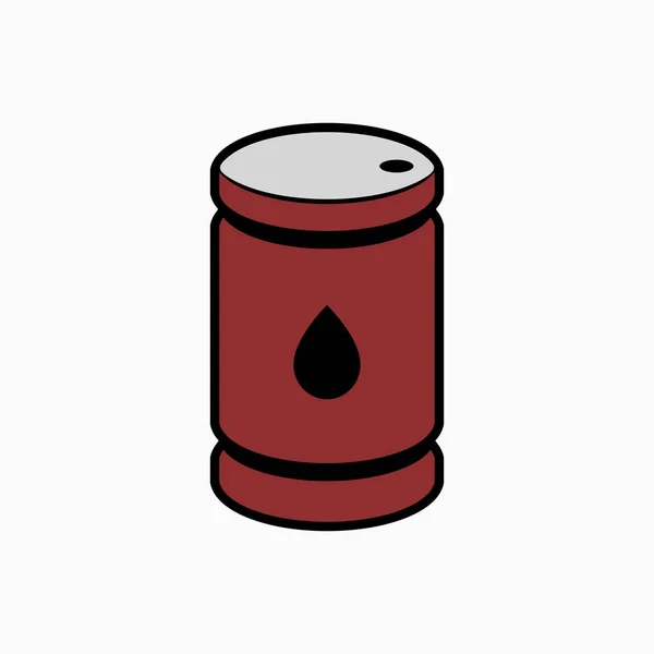 Olej baryłkę ikona ilustracja wektorowa za cenę oleju Prognoza prese — Wektor stockowy