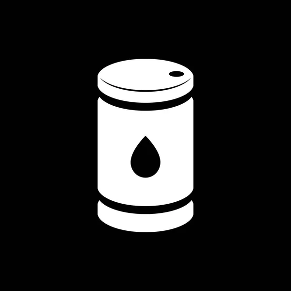 Icono del barril de petróleo vector ilustración para la previsión de precios del petróleo prese — Vector de stock