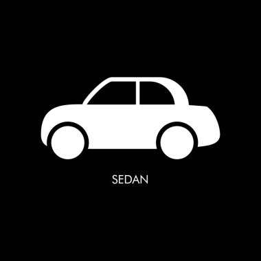 Araba vücut türü vektör çizim simgesi