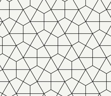 Kesintisiz geometrik desen basit düz vektör çizim
