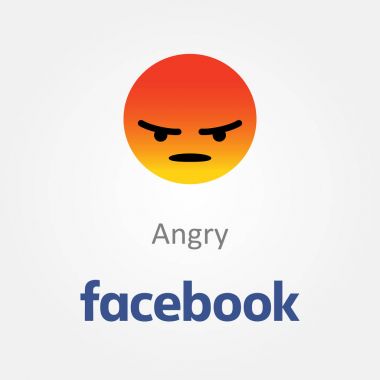 Bakü, Azerbaycan - 14 Nisan 2017: Facebook yeni düğmesi gibi. Emoji. Editoryal görüntü