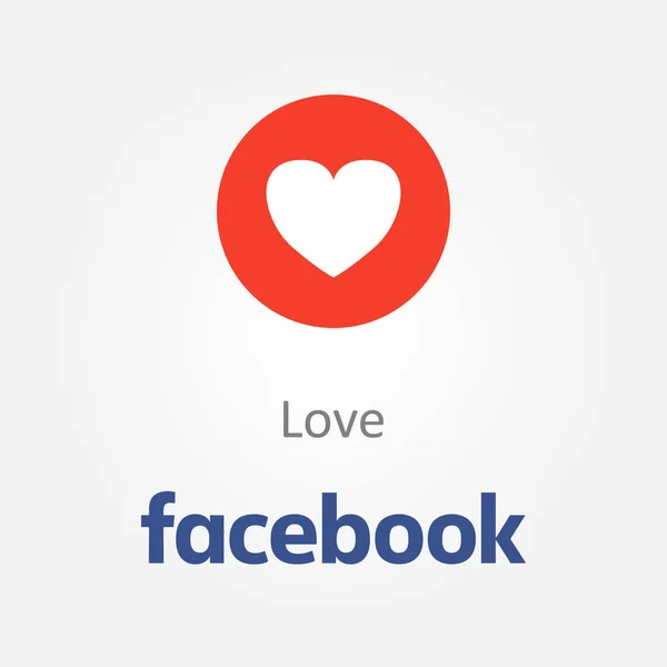 Bakü, Azerbaycan - 14 Nisan 2017: Facebook yeni düğmesi gibi. Emoji. Editoryal görüntü