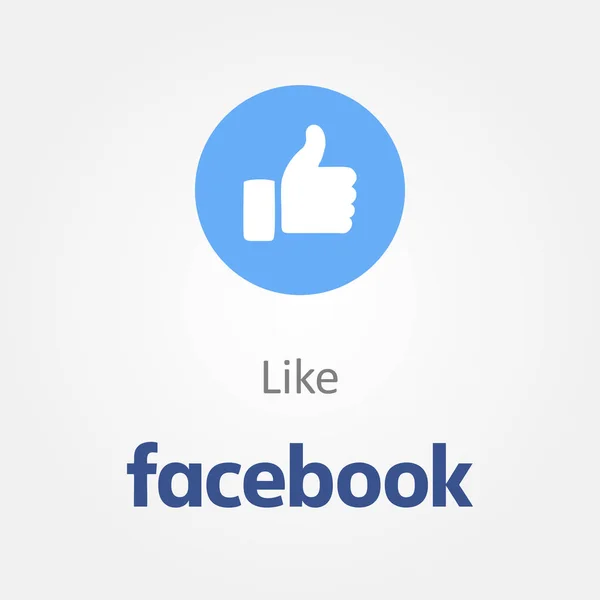Bakü, Azerbaycan - 14 Nisan 2017: Facebook yeni düğmesi gibi. Emoji. Editoryal görüntü
