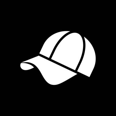 Cap simgesi. Plaj ve tatil simge vektör çizim