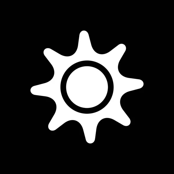 Sun-ikonen. Stranden och semester ikonen vektorillustration — Stock vektor