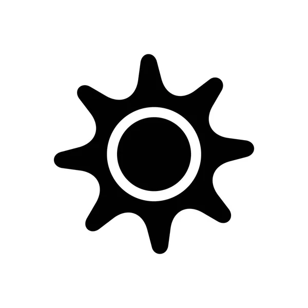 Sun-ikonen. Stranden och semester ikonen vektorillustration — Stock vektor