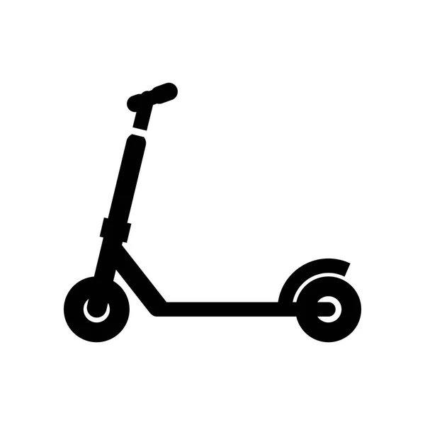 Kick scooter icon simple flat vector illustration — Stock Vector