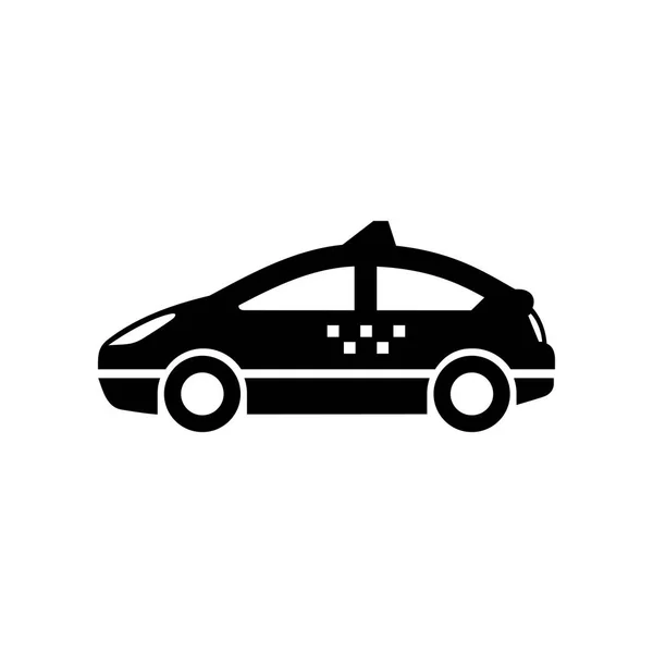 Taxi icono coche simple vector plano ilustración — Vector de stock