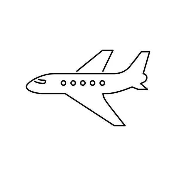 Icône avion illustration simple vecteur plat — Image vectorielle