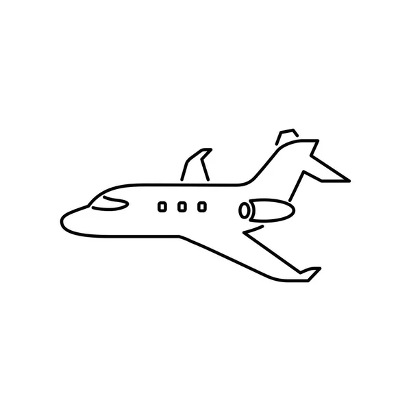 Icône avion illustration simple vecteur plat — Image vectorielle