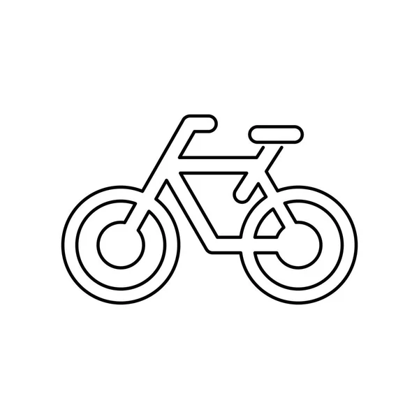 Ícone de bicicleta simples ilustração vetorial plana — Vetor de Stock