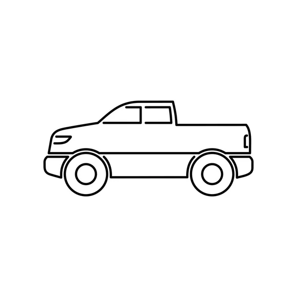 Pickup icon simple flat vector illustration — Stock Vector