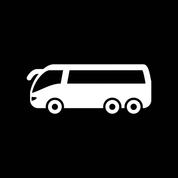 Shuttle bus icon simple flat vector illustration — Stock Vector