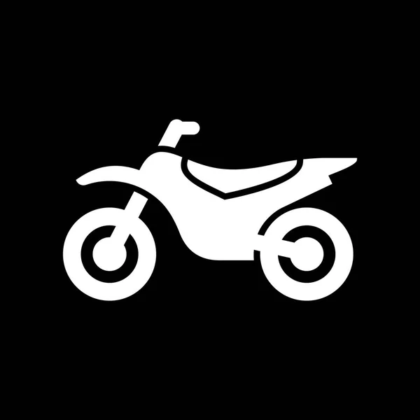 Motorrad, Motorrad-Ikone einfache flache Vektorabbildung — Stockvektor