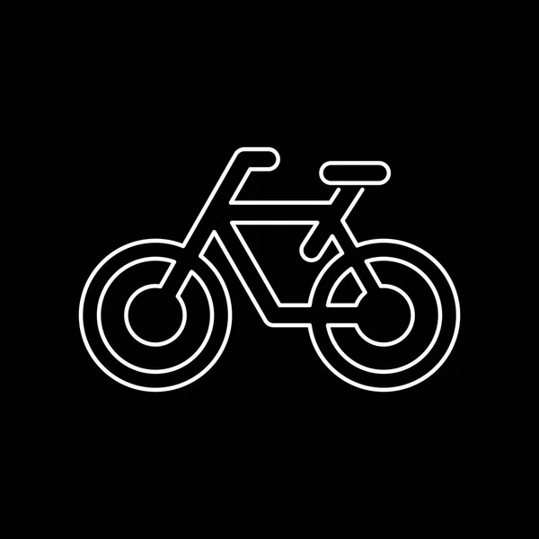 Fahrrad-Symbol einfache flache Vektor-Illustration — Stockvektor