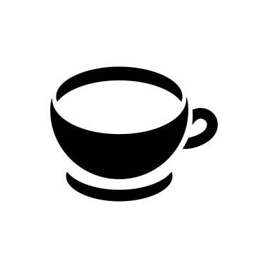 Kahve fincanı simge. Çay Kupası basit düz stil vektör çizim