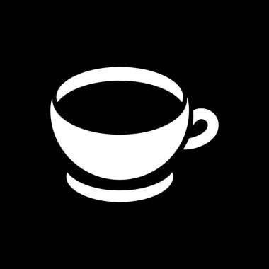 Kahve fincanı simge. Çay Kupası basit düz stil vektör çizim