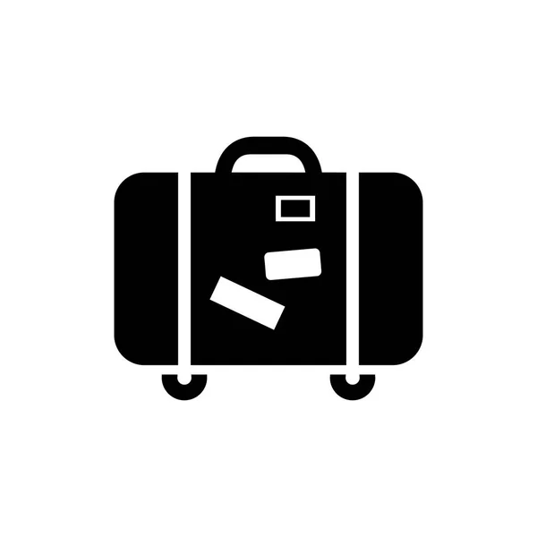 Luggage icon simple flat style vector illustration. Baggage symbol — Stock Vector